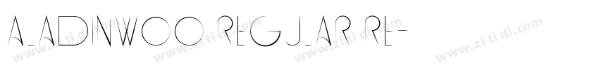 AladinW00 Regular Re字体转换 AladinW00 Regular Re字体转换